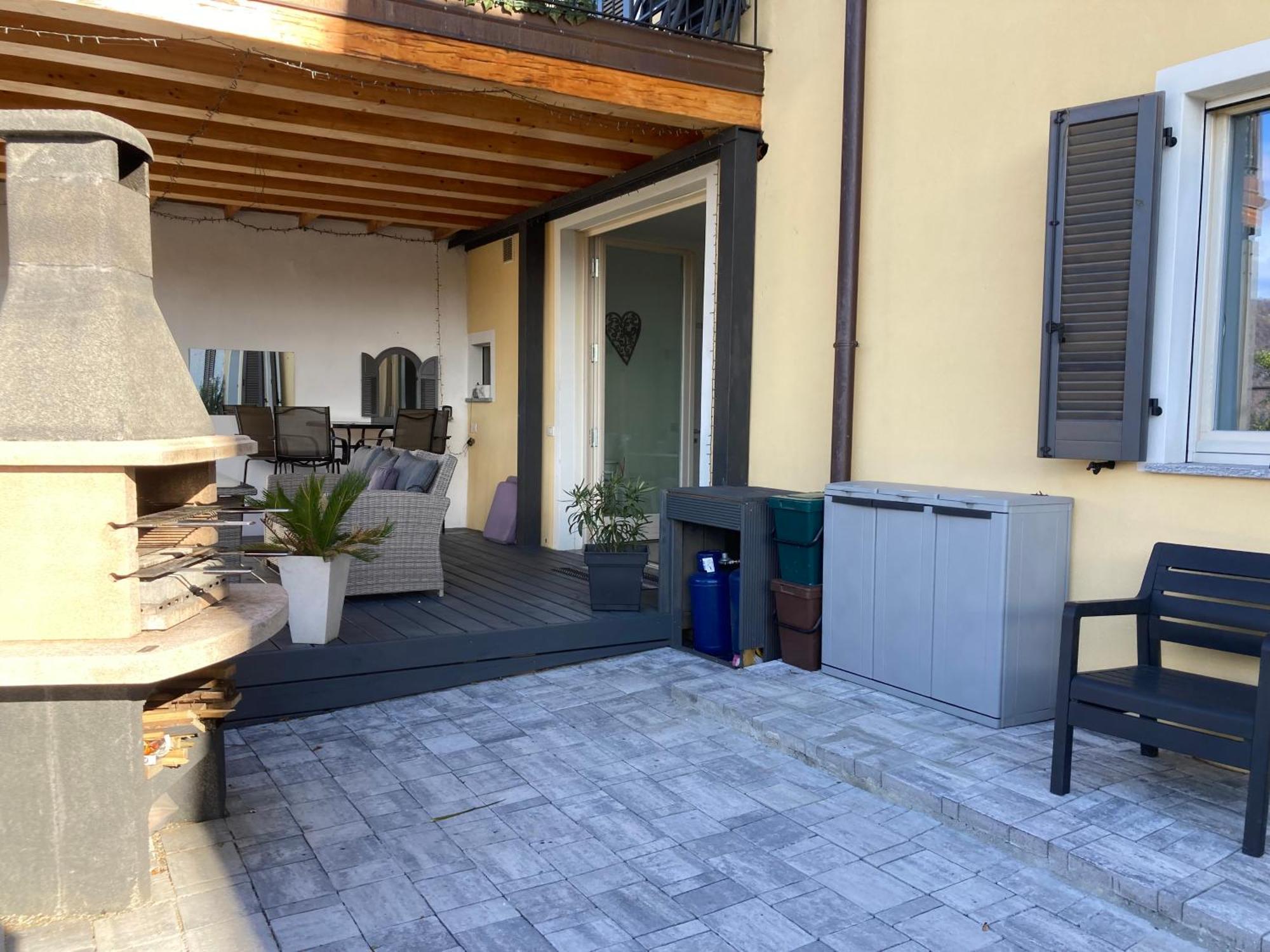 Bellissima Macie Apartment Miasino Bagian luar foto